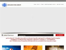 Tablet Screenshot of indiansforchrist.org